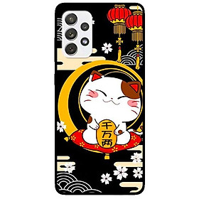 Ốp lưng dành cho Samsung Galaxy A52 5G  mẫu Mèo Nền Đen