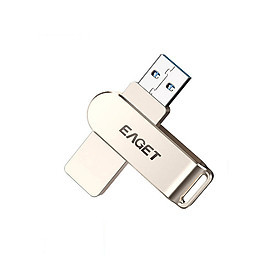 EAGET F60 USB Flash Drive 128GB Metal U Disk USB3.0 Portable High Speed Flash Drive Large Capacity for PC Laptop