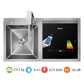 Mua Máy rửa chén bát kết hợp chậu rửa Texgio TGWFS64B - Hàng chính hãng