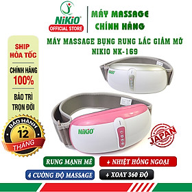 Đai (Máy) Massage Bụng Nikio NK-169AC - Công Nghệ Rung Lắc Kết Hợp Bi Độ Xoay 360 Dây Ấn Thế Hệ Mới, Mát Xa Thư Giãn, Làm Săn Chắc Cơ Bụng Nhanh - Vỏ Nhựa Bền Bĩ