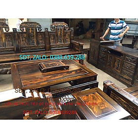 Mua Bộ bàn ghế phòng khách âu á hộp trương voi gỗ sồi mỹ 2m2