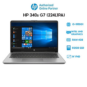 Laptop HP 340s G7 224L1PA i3-1005G1 4GB 512GB Intel UHD Graphics 14 FHD