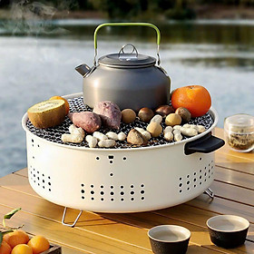Mua Bếp nướng than hoa không khói ngoài trời.chất liệu thép chịu nhiệt cao cấp