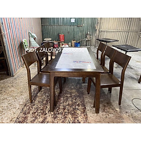 Bàn ghế ăn gỗ sồi cao cấp