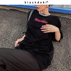 Áo thun nữ BLACKDOKI-Hyperline , áo phông basic form rộng tay lỡ chất cotton dày dặn M181