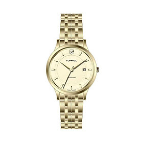 ĐỒNG HỒ TOPHILL TA039L.S2952 Đồng hồ nữ dây và vỏ thép không gỉ 316L, máy pin, kính sapphire
