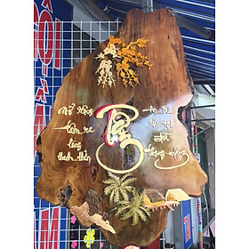Mua Tranh gỗ thư pháp chữ Tâm - TG018