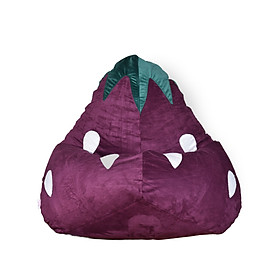 Mua GHẾ LƯỜI GIỌT NƯỚC SIZE LỚN CHẤT LIỆU MICROSUEDE  HÌNH HỌA TIẾT  DÂU  - THE BEANBAG HOUSE
