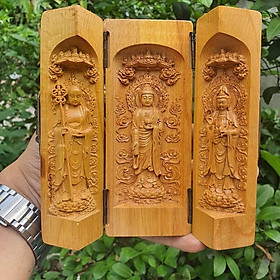 Mua (Giá Gốc) Bộ Tượng Cầu An (Địa Tạng - A Di Đà - Quán Thế Âm)