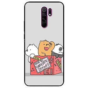 Ốp lưng dành cho Xiaomi Redmi 9 mẫu 3 Chú Gấu 2