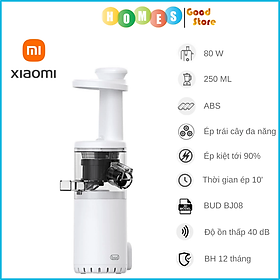 Máy Ép Chậm Xiaomi BUD BJ08 Ép Kiệt 95 Lượng Nước Dung Tích 0.25 Lít Công Suất Ép 80 W - Hàng Nhập Khẩu