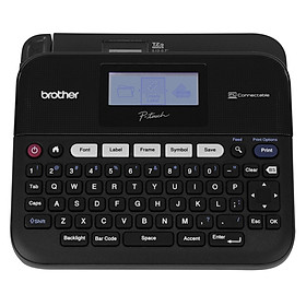 Mua Máy in nhãn văn phòng Brother PT-D450  in nhãn khổ ngang 6 9 12 18 mm  kết nối PC - Hàng Chính Hãng
