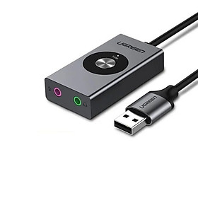 Mua Bộ chuyển USB âm thanh 7.1 hỗ trợ Loa + Mic 1M Ugreen 50711 CM190 Hàng chính hãng