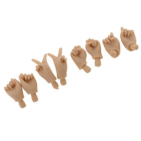 4 Pairs Japanese Skin Joints Movable Body's Hands Replacement For 1/6 Neo Takara Blythe Doll Customize Use