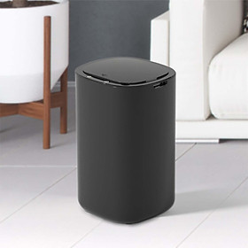 Trash Can 12L with Lid Automatic Trash Bin Dustbin for Home Office Bathroom