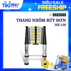 Thang nhôm rút đơn Nhật Bản HAKAWA HK150 ( 5M ) - Phân phối chính hãng - Nhỏ gọn tiện lợi