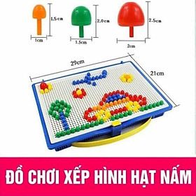 () Đồ chơi cắm nấm, đồ chơi xếp hình hạt nấm