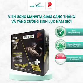 Viên Uống Tăng Cường Sinh Lực Manvita Singapore Hỗ Trợ Giảm Căng Thẳng Cải Thiện Sinh Lý Nam Giới Ở Mọi Lứa Tuổi