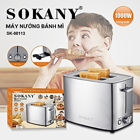 Mua Máy nướng bánh mì Sandwich tự động SOKANY SK-08113 nướng nhanh chín  phù hợp cho bữa sáng gia đình - HÀNG CHÍNH HÃNG