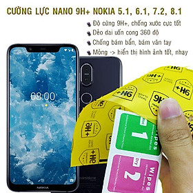 Dán cường lực nano dẻo dành cho Nokia 5.1, 5.1 Plus, 6.1, 6.1 Plus, 7 Plus, 7.2, 8.1