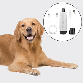 Pet Dog Cat Nail Trimmer Grooming Tool Care Grinder Electric Clipper Kit