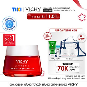 Kem Dưỡng Ngăn Lão Hóa, Sáng Da Vichy Collagen Liftactiv Collagen Specialist Chuyên Biệt (50ml)