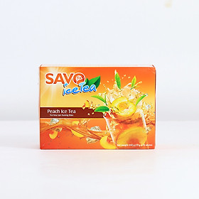 Trà SAVO Ice Tea Đào (Peach Ice Tea) - Hộp 16 gói x 15g 