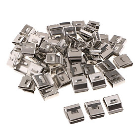 100x Stainless Cable Clips, Wire Clips Cable Wire Cable Holder Clamps Wire