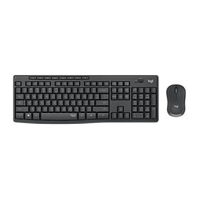 Combo chuột phím không dây Logitech MK295 Silent - Chống ồn 90%, có phím số, mắt đọc cải tiến, bền bỉ, không lag - Hàng chính hãng