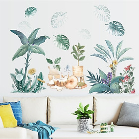 Decal dán tường tự dính - Vườn hoa xuân