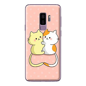 Ốp Lưng Dành Cho Samsung Galaxy S9 Plus - Couple Cat Tim
