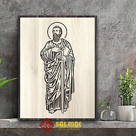 Mua Tranh gỗ công giáo TCG015: Tranh Thánh Gioan 20x27cm | 30x40cm | 40x55cm | 50x70 cm