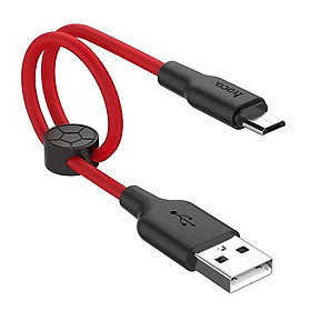 Mua Cáp Sạc Hoco X21 Plus Micro - Dây Dài 25cm + Tặng Nút Gắn Bảo Vệ Cáp - Hàng Chính Hãng