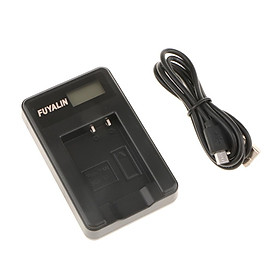 Hình ảnh LCD Camera Battery Charger w/ USB Cable for Panasonic BCG10 DMC-ZR1 DMC-ZR3