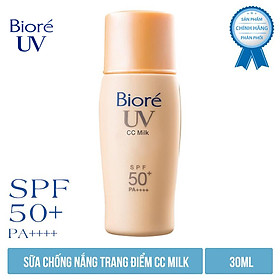 Sữa Chống Nắng CC - Che Khuyết Điểm & Đều Màu Da Biore (30ml)