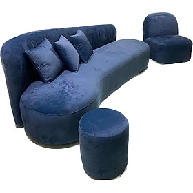 Mua Bộ sofa băng dài 2m Juno Sofa kèm ghế đơn xoay và đôn tròn BOMBI