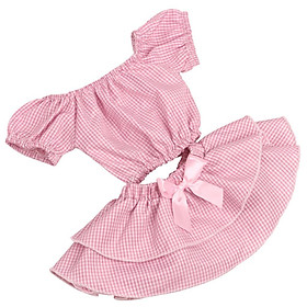 2-3pack 18 "American Doll Top Dress Suit DIY Dress up Clothing Accessories Pink