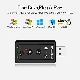 Mua Card âm thanh USB ra Sound 7.1 kênh chuyển đổi sang giắc cắm tai nghe và micro 3.5mm