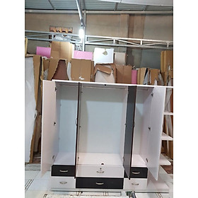  Tủ 5 cánh trắng phối đen Juno Sofa