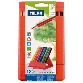 Hộp 12 Bút Chì Màu Tam Giác Milan 0729312