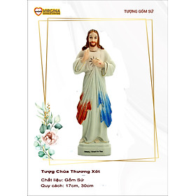 Tượng Sứ - Chúa Thương Xót - 17cm, 30cm