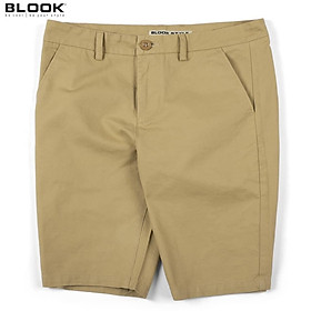 Quần short kaki nam BLOOK chất vải kaki phom lửng ngang gối 30081 - Nâu đất - 31