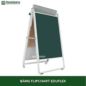 Bảng Flipchart 2 Mặt EduFlex Dạy Học Cho Bé - Kích Thước 60x100cm - Bảng Tân Hà - Tặng Phụ Kiện