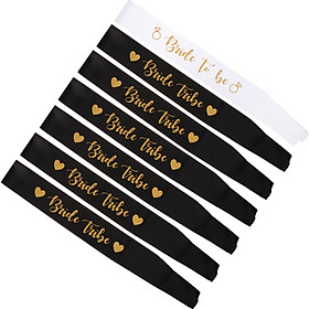 7pcs/Set  Bride Tribe Sash Bridal Shower Hen Party Accessories