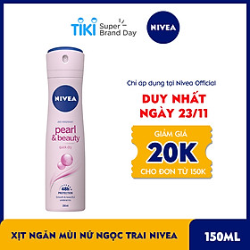 Xịt Ngăn Mùi Nữ Ngọc Trai Nivea 83731 (150ml)