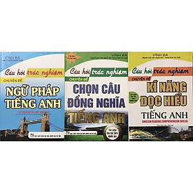 Hình ảnh ￼Sách - (Combo 3 cuốn) Câu Hỏi Trắc Nghiệm Tiếng Anh Các Chuyên Đề