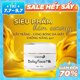 Kem Cấy Trắng Baby Face Milk - Lskin - MP0000006 - Xóa Tan Thâm Nám, Tái Tạo Và Trẻ Hóa Làn Da