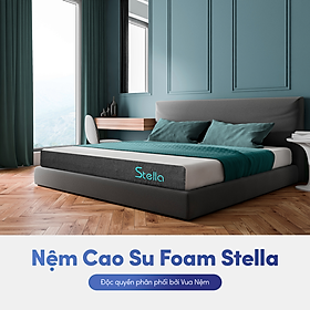 Nệm cao su thiên nhiên foam cao cấp kim cương stella 15cm công nghệ kháng khuẩn chuẩn châu âu, độ đàn hồi tối ưu, nâng đỡ cơ thể tuyệt đối