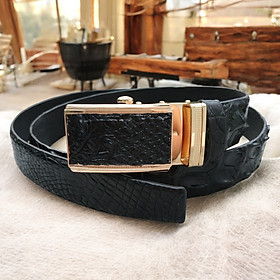 Thắt lưng da cá sấu có gù rất đẹp. DA CÁ SẤU THẬT 100%. Kích thước chuẩn 3.5x120cm phù hợp với cả quần tây và quần jean