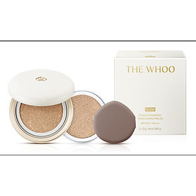 Phấn nước che phủ khuyết điểm và dưỡng sáng da WHOO ROYAL COMPLEXION GLOW CUSHION SPF50+/PA